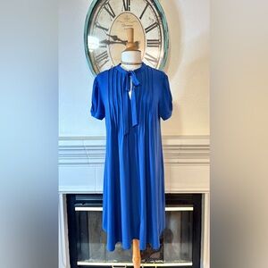 London Times Royal Blue Midi Dress